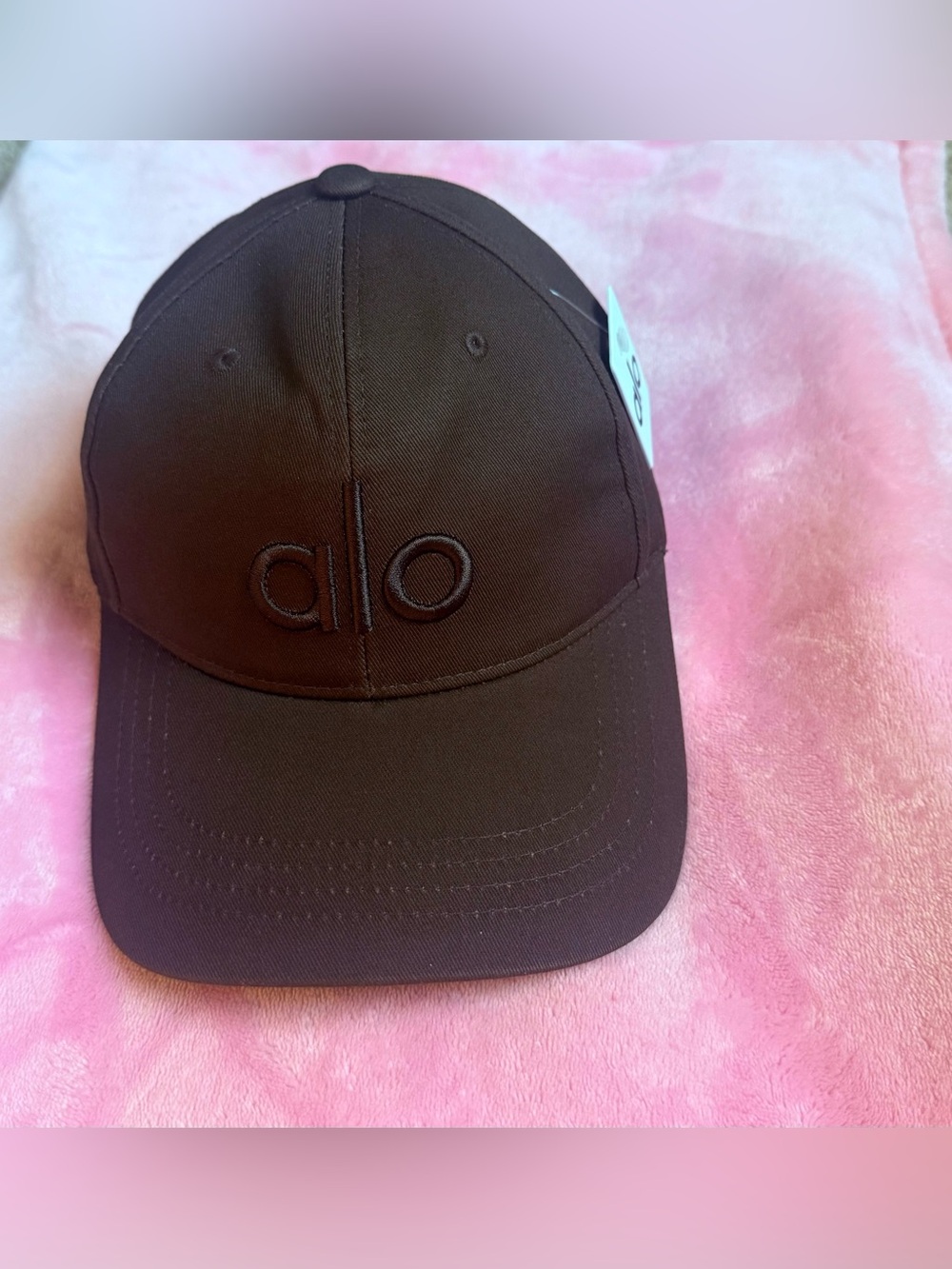 ALO Yoga Cap with Raised Front logo Choco Brown color